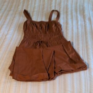 Universal Thread Rust Sleeveless Jumpsuit